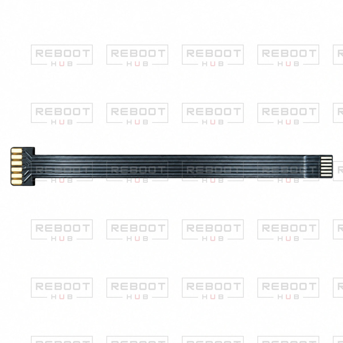 OEM-pulled DJI Air 2 Battery Flexible Flat Cable on white with Reboot Hub watermark overlay — view 1