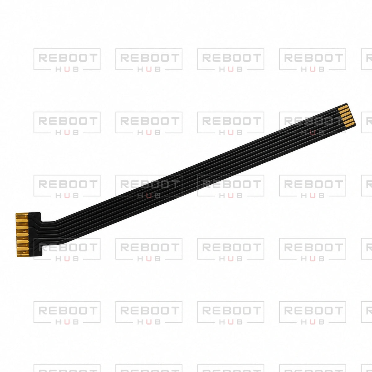 OEM-pulled DJI Air 2 Battery Flexible Flat Cable on white with Reboot Hub watermark overlay — view 4