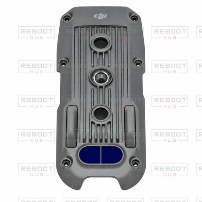 OEM-pulled DJI Air 2 Bottom Shell on white with Reboot Hub watermark overlay — view 1
