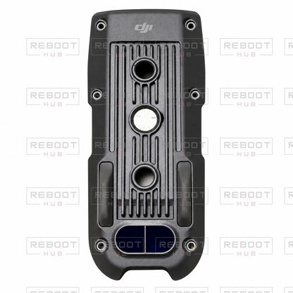 OEM-pulled DJI Air 2 Bottom Shell on white with Reboot Hub watermark overlay — view 2