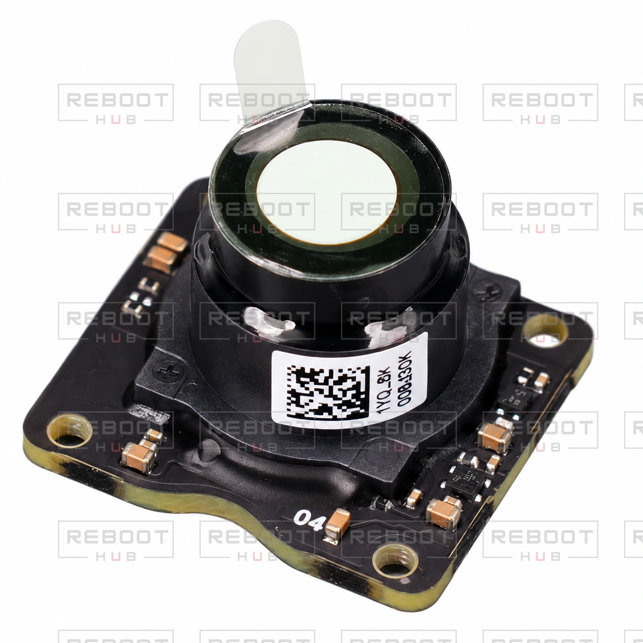 OEM-pulled DJI Air 2 Gimbal Camera Lens Core on white with Reboot Hub watermark overlay — view 1