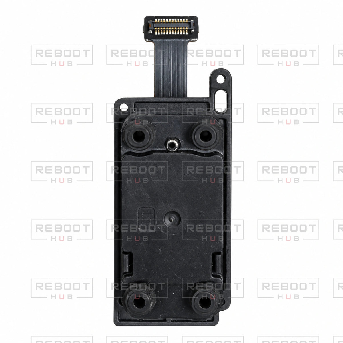 OEM-pulled DJI Air 2 IMU Module on white with Reboot Hub watermark overlay — view 2