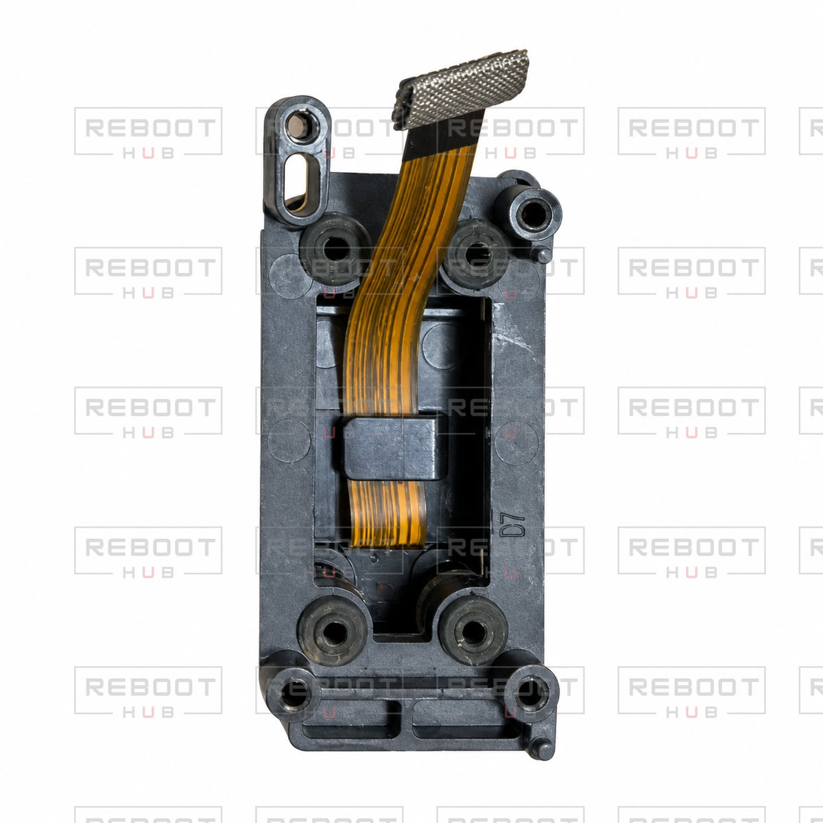 OEM-pulled DJI Air 2 IMU Module on white with Reboot Hub watermark overlay — view 5
