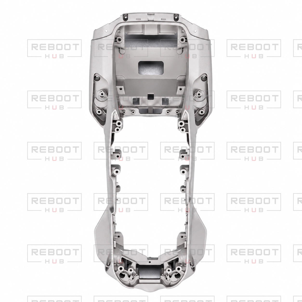 OEM-pulled DJI Air 2 Middle Frame on white with Reboot Hub watermark overlay — view 1