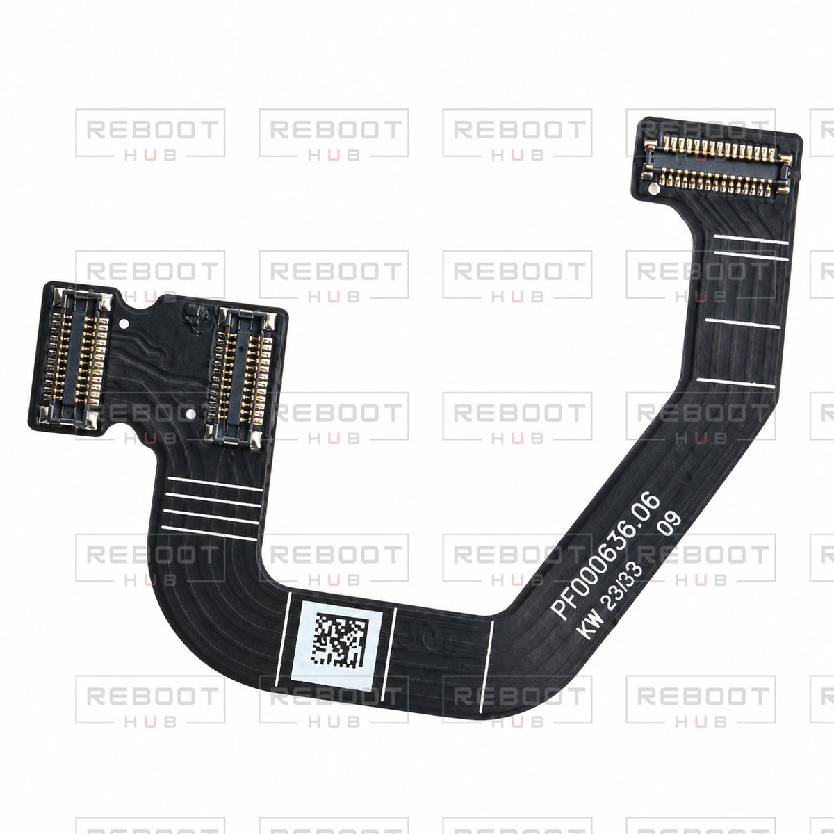 OEM-pulled DJI Air 2 Rear Vision Flexible Flat Cable on white with Reboot Hub watermark overlay — view 3