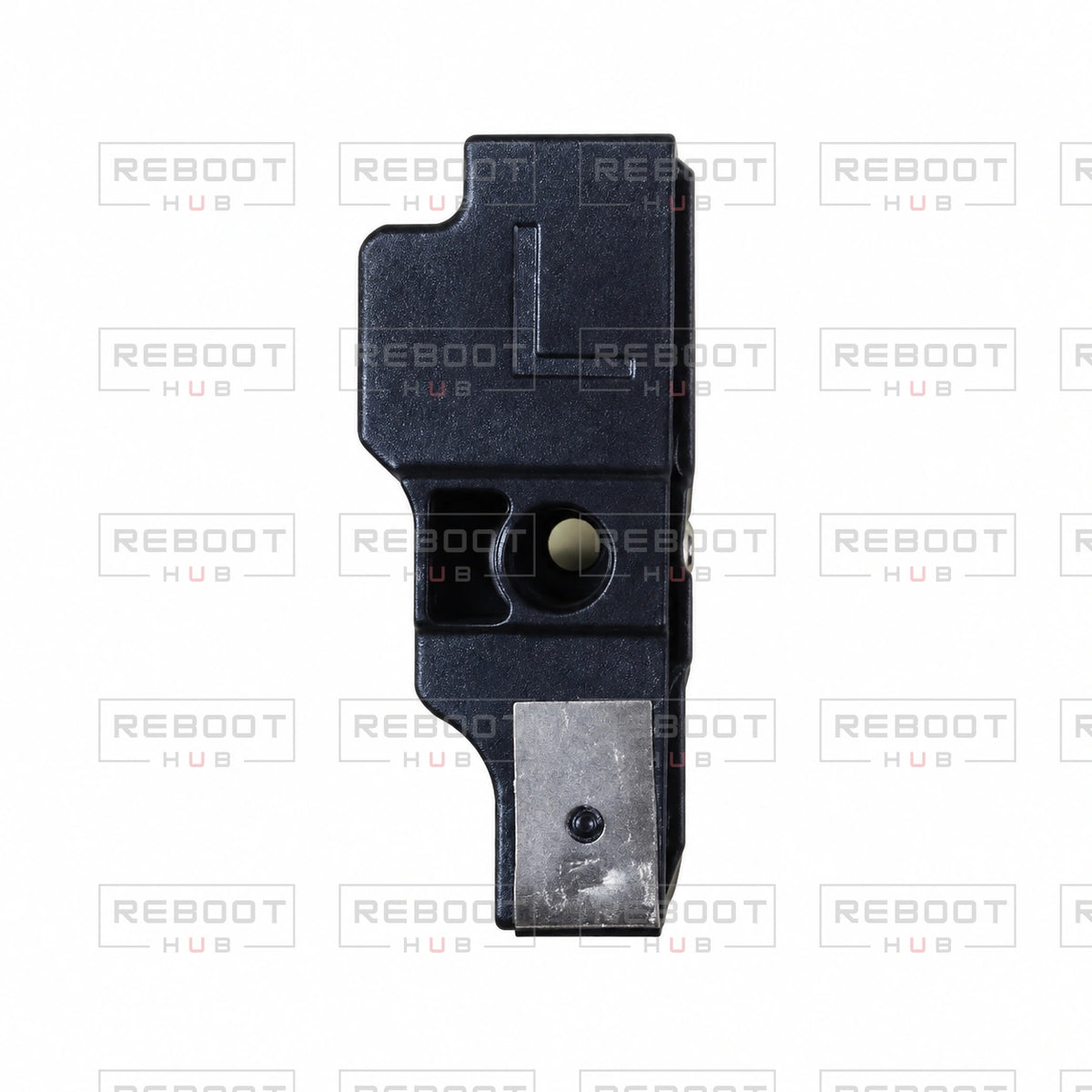 OEM-pulled DJI Air 2S ADS-B Antenna Left on white with Reboot Hub watermark overlay — view 1