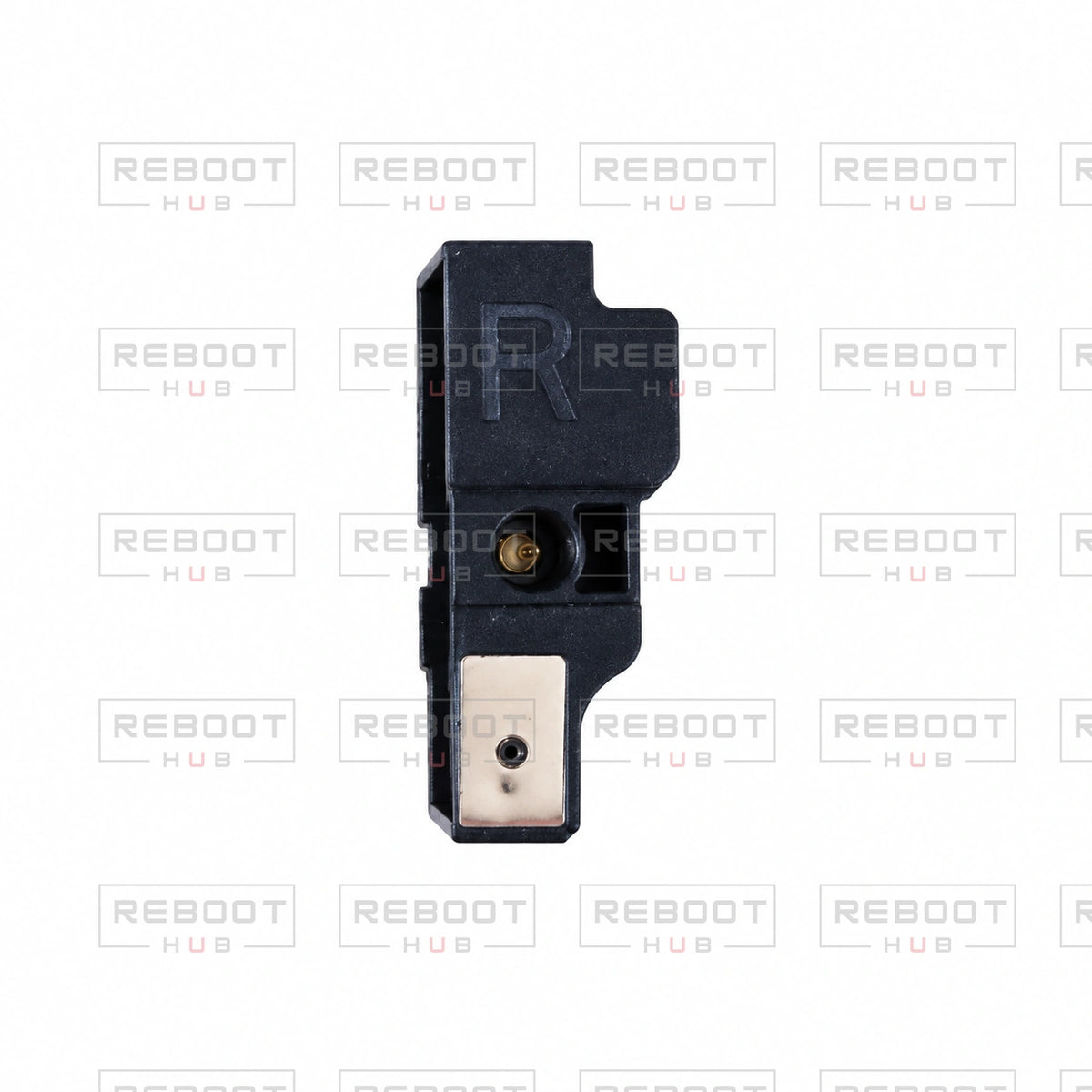 OEM-pulled DJI Air 2S ADS-B Antenna Right on white with Reboot Hub watermark overlay — view 1