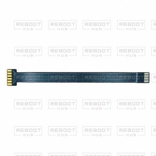 OEM-pulled DJI Air 2S Battery Flexible Flat Cable on white with Reboot Hub watermark overlay — view 1