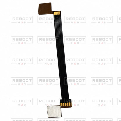 OEM-pulled DJI Air 2S Battery Flexible Flat Cable on white with Reboot Hub watermark overlay — view 4