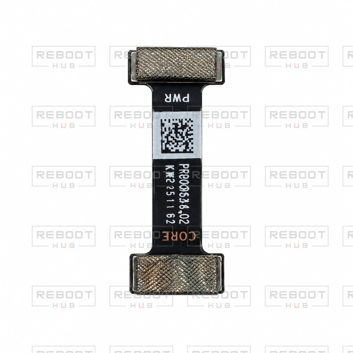 OEM-pulled DJI Air 2S ESC Flexible Flat Cable on white with Reboot Hub watermark overlay — view 1