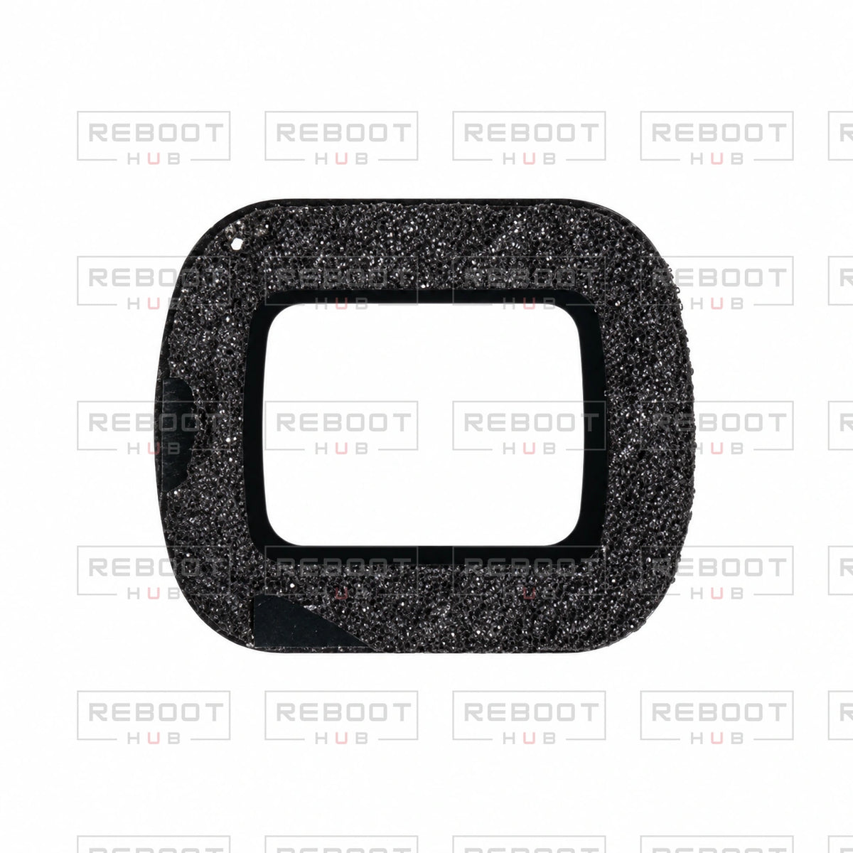 OEM-pulled DJI Air 2S Gimbal Camera Lens Glass on white with Reboot Hub watermark overlay — view 2