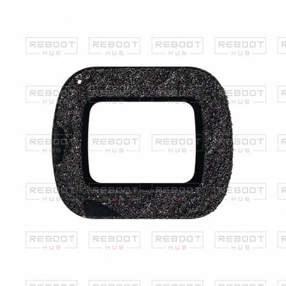 OEM-pulled DJI Air 2S Gimbal Camera Lens Glass on white with Reboot Hub watermark overlay — view 2