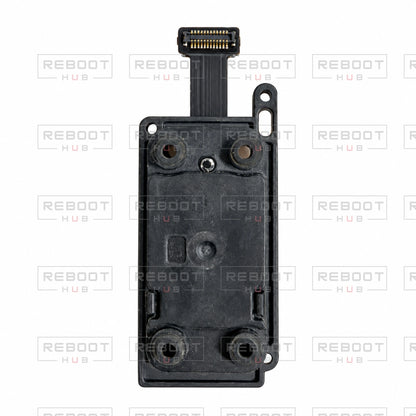 OEM-pulled DJI Air 2S IMU Module on white with Reboot Hub watermark overlay — view 3