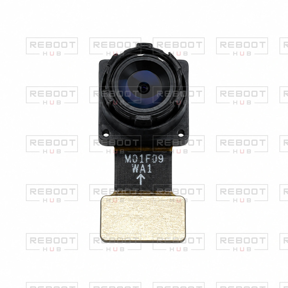 OEM-pulled DJI Air 2S Upper Vision Camera on white with Reboot Hub watermark overlay — view 4