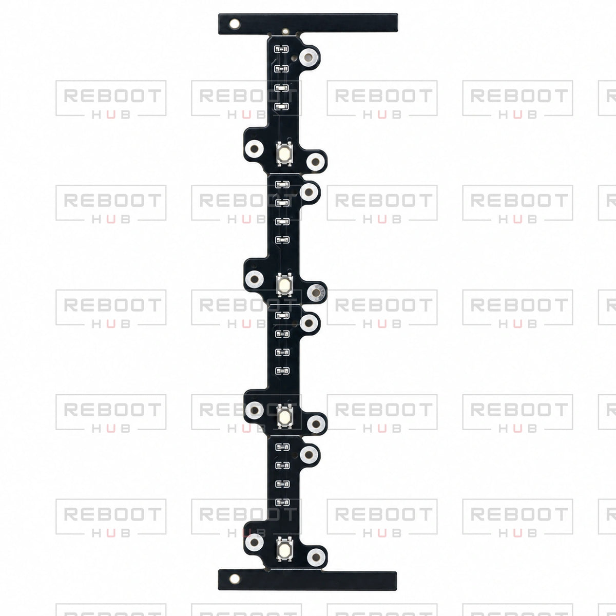 OEM-pulled DJI Air 3 Battery Indicator Board Flexible Flat Cable on white with Reboot Hub watermark overlay — view 2