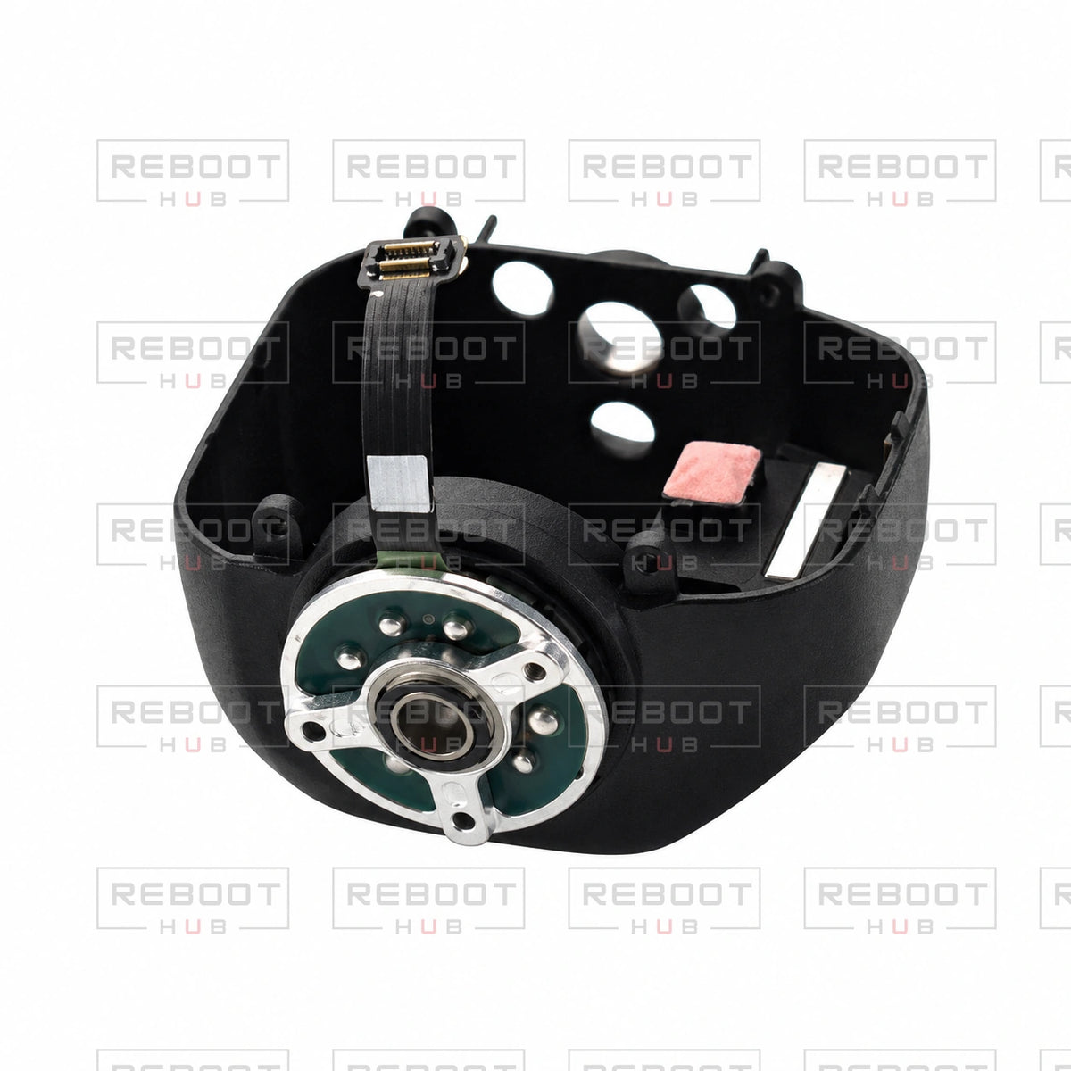 OEM-pulled DJI Air 3 Camera Frame with Pitch Motor on white with Reboot Hub watermark overlay