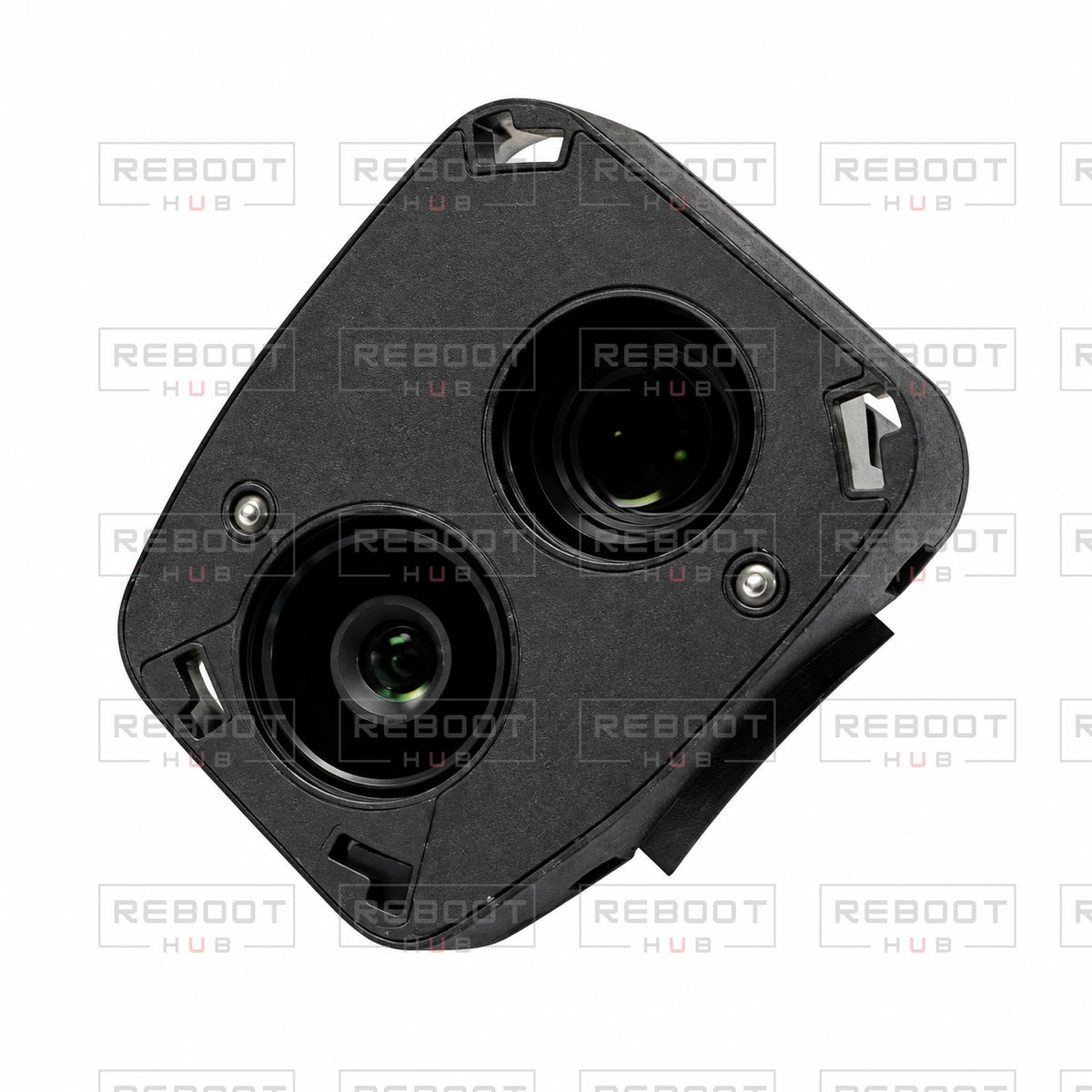 OEM-pulled DJI Air 3 Camera Lens Module on white with Reboot Hub watermark overlay