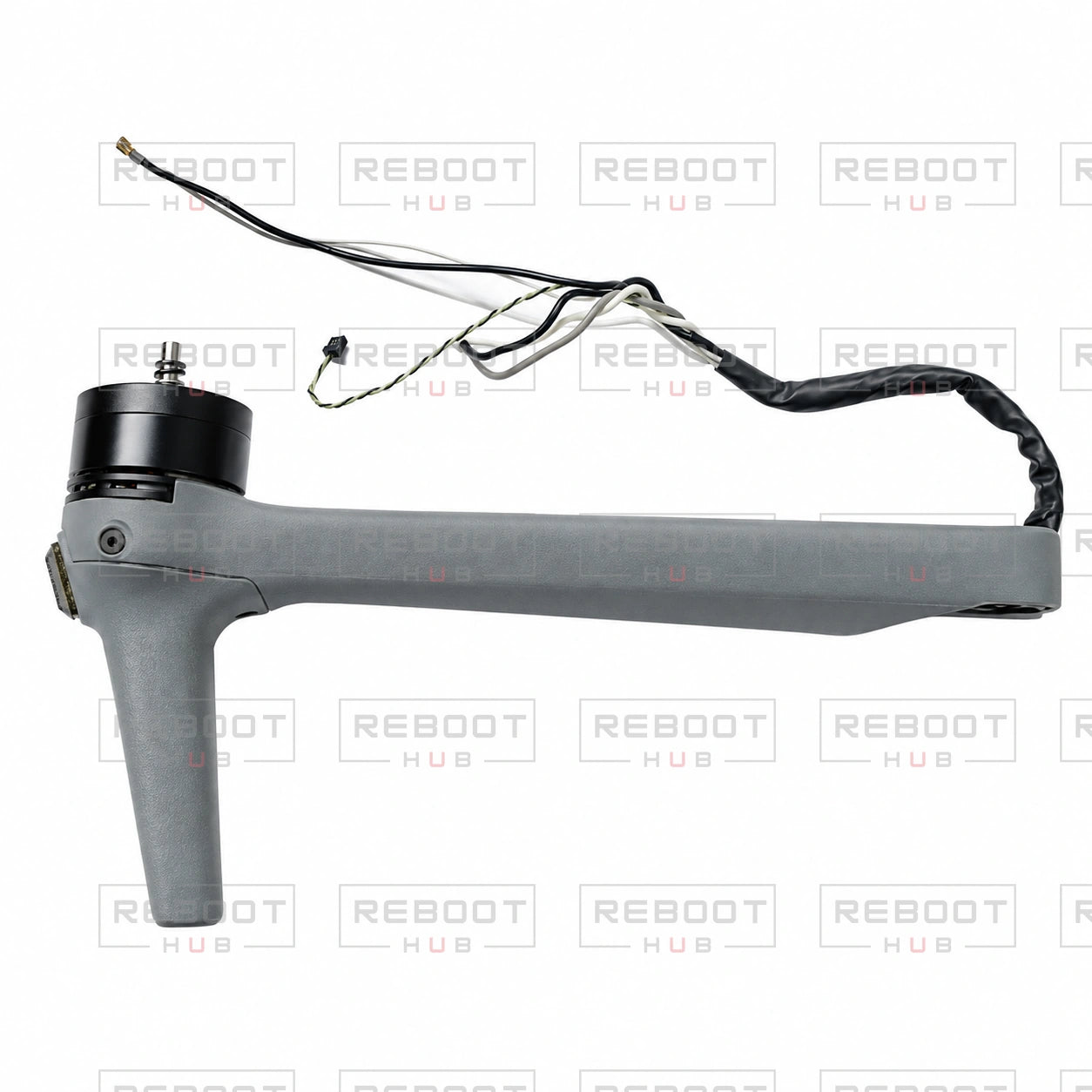 OEM-pulled DJI Air 3 Front Arm Right with Reboot Hub watermark overlay