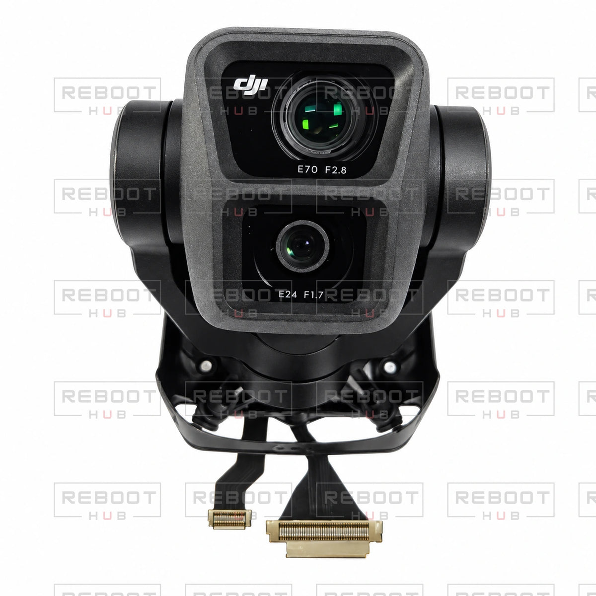 OEM-pulled DJI Air 3 Gimbal Camera Assembly with Lens on white with Reboot Hub watermark overlay