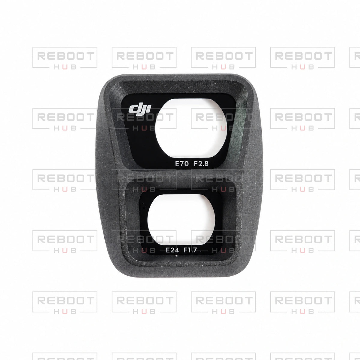 OEM-pulled DJI Air 3 Gimbal Filter Assembly with Glass on white with Reboot Hub watermark overlay