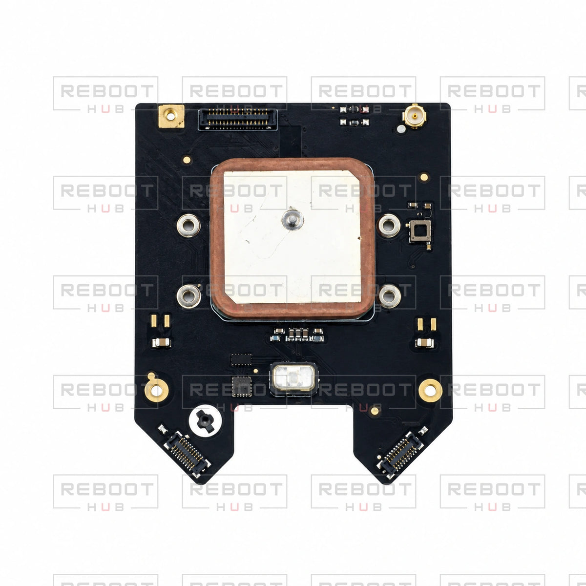 OEM-pulled DJI Air 3 GPS and IMU Board on white with Reboot Hub watermark overlay