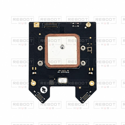 OEM-pulled DJI Air 3 GPS and IMU Board on white with Reboot Hub watermark overlay