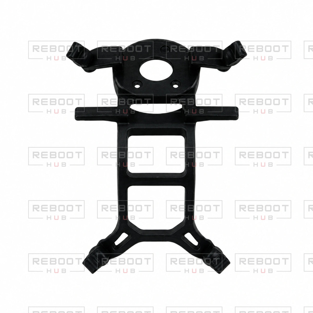 OEM-pulled DJI Air 3 Lower Vibration Absorbing Bracket on white with Reboot Hub watermark overlay
