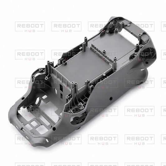 OEM-pulled DJI Air 3 Middle Shell on white with Reboot Hub watermark overlay
