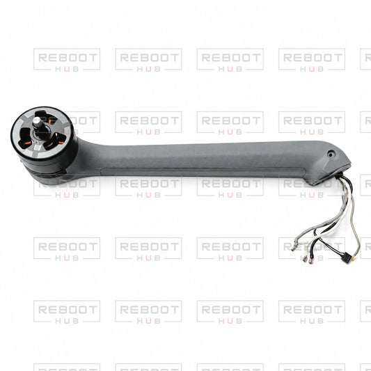 OEM-pulled DJI Air 3 Rear Arm Left with Reboot Hub watermark overlay