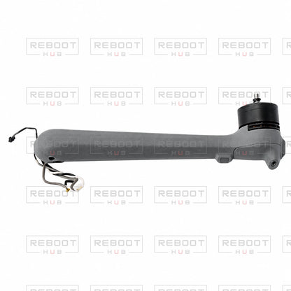 OEM-pulled DJI Air 3 Rear Arm Shell with Faulty Motor Right on white with Reboot Hub watermark overlay