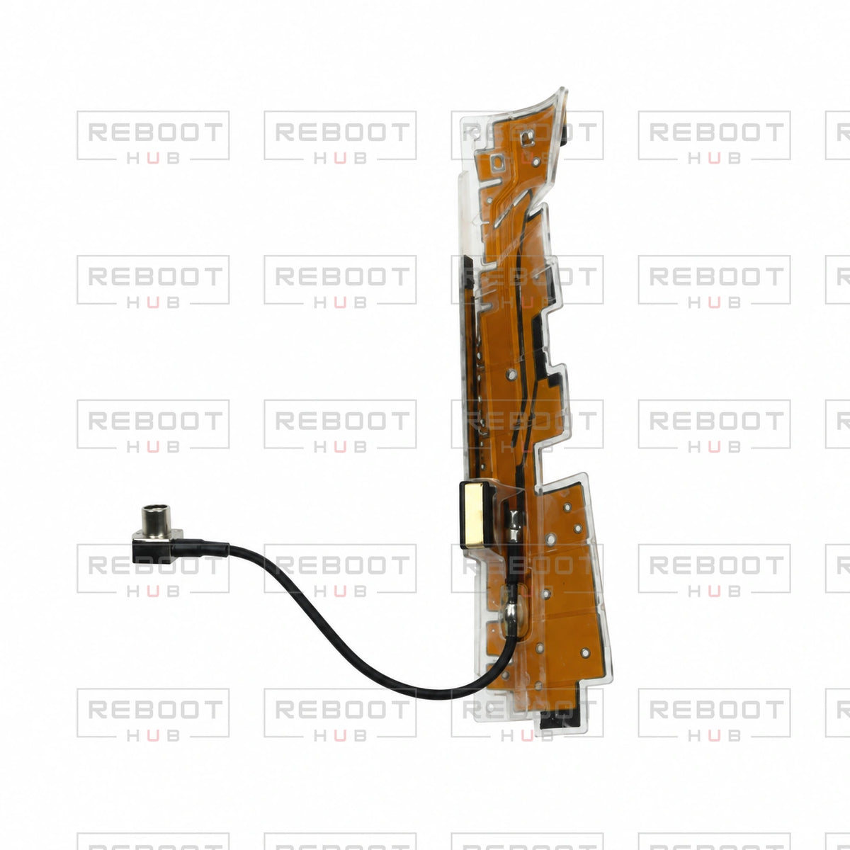 OEM-pulled DJI Air 3S 4G Antenna Left on white with Reboot Hub watermark overlay