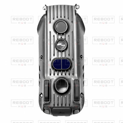 OEM-pulled DJI Air 3S Bottom Shell on white with Reboot Hub watermark overlay