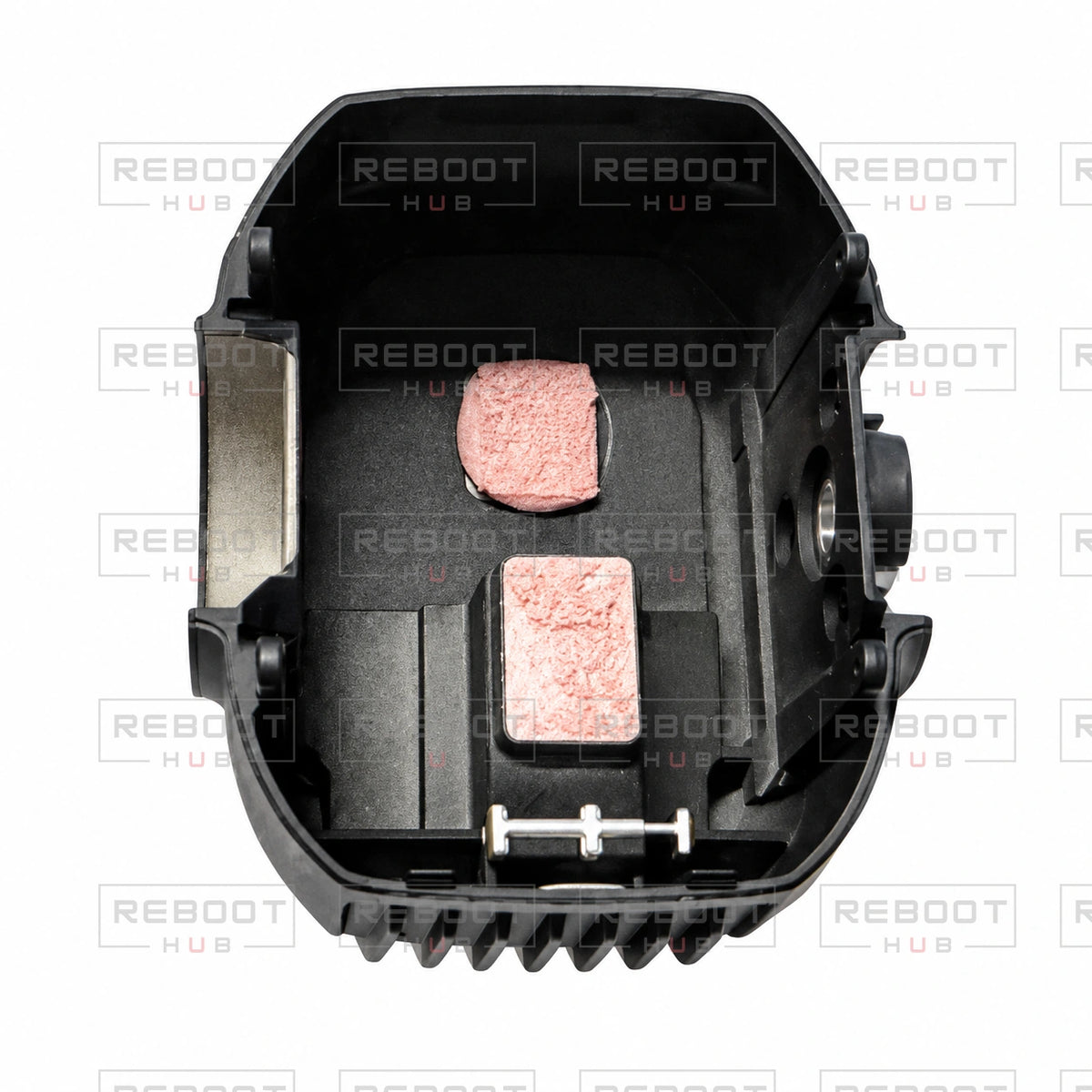 OEM-pulled DJI Air 3S Camera Frame Rear Cover on white with Reboot Hub watermark overlay