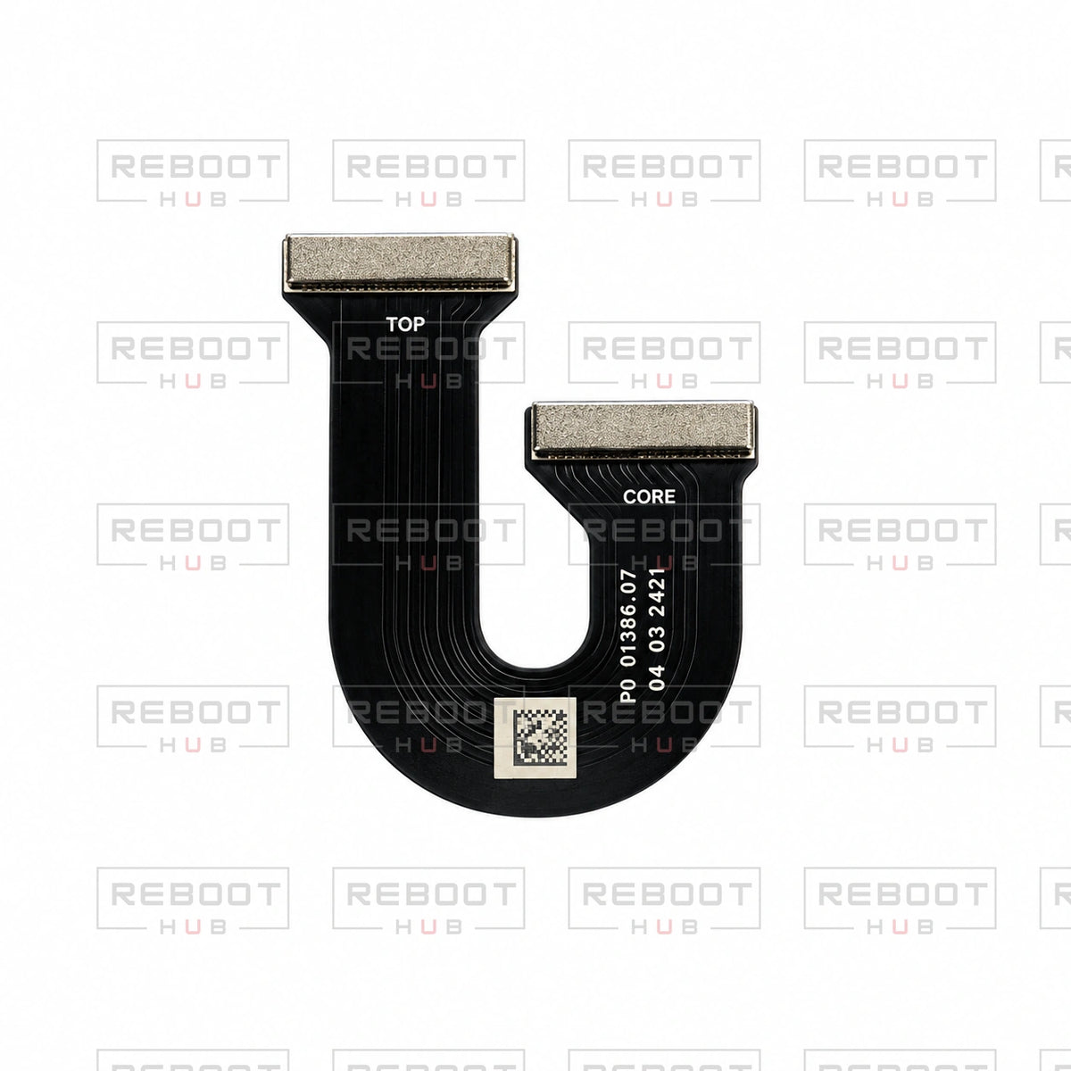 OEM-pulled DJI Air 3S Downward TOP Flexible Flat Cable on white with Reboot Hub watermark overlay