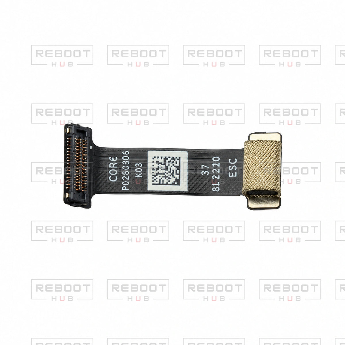 OEM-pulled DJI Air 3S ESC Flexible Flat Cable on white with Reboot Hub watermark overlay