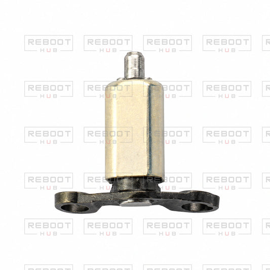 OEM-pulled DJI Air 3S Front Arm Pivot Shaft Left on white with Reboot Hub watermark overlay