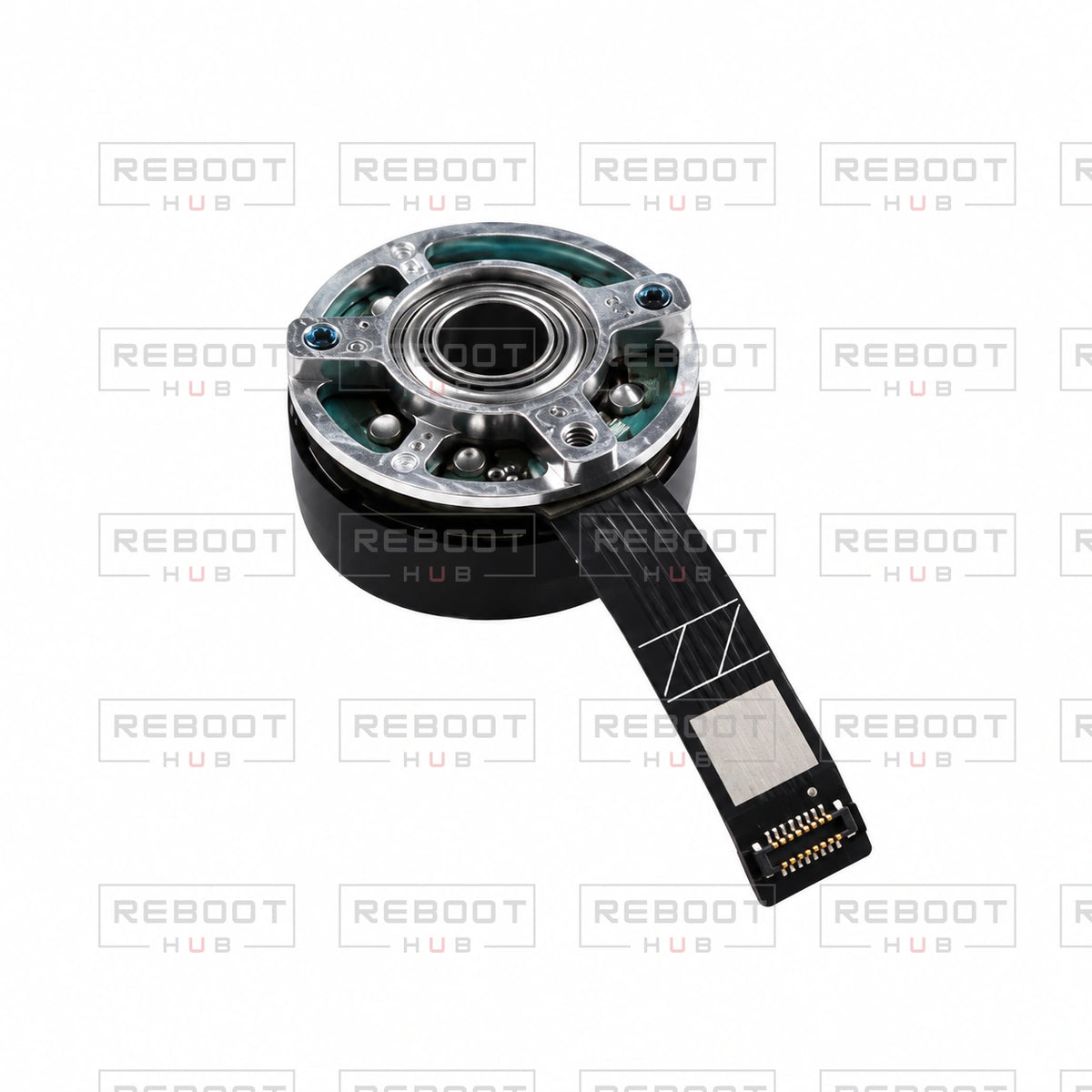OEM-pulled DJI Air 3S Gimbal Pitch Motor on white with Reboot Hub watermark overlay