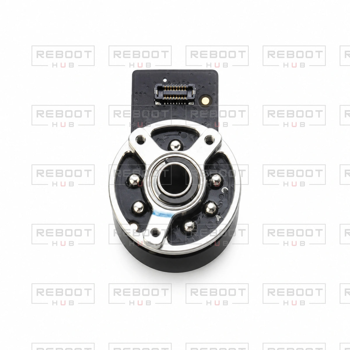 OEM-pulled DJI Air 3S Gimbal Yaw Motor on white with Reboot Hub watermark overlay