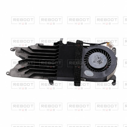 OEM-pulled DJI Air 3S Heat Sink with Fan on white with Reboot Hub watermark overlay