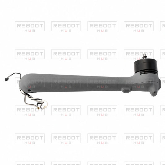 OEM-pulled DJI Air 3S Rear Arm Shell with Faulty Motor Right on white with Reboot Hub watermark overlay