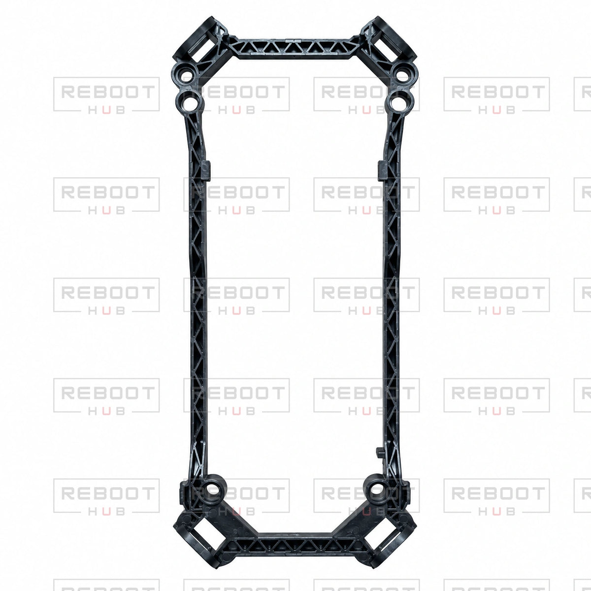 OEM-pulled DJI Air 3S Vision Module Bracket Only on white with Reboot Hub watermark overlay — view 3