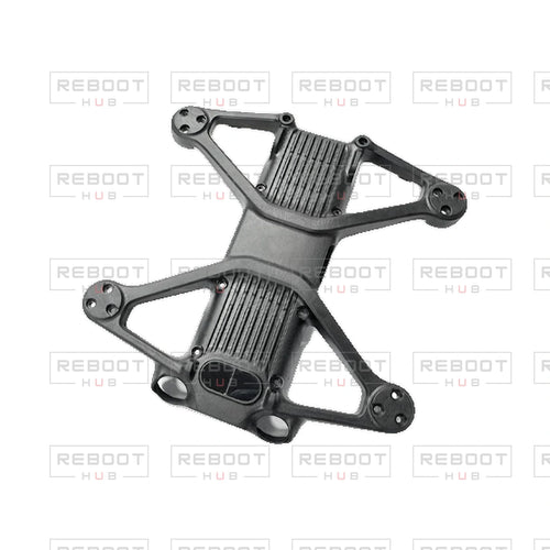 OEM-pulled DJI Avata 2 Bottom Shell on white with Reboot Hub watermark overlay — view 1