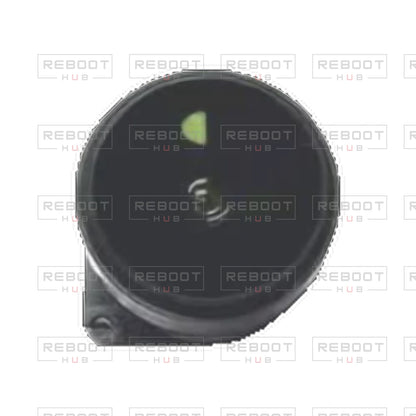 OEM-pulled DJI Avata 2 Camera Lens Module on white with Reboot Hub watermark overlay — view 1