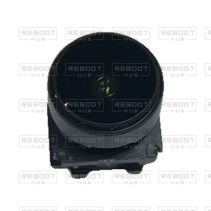 OEM-pulled DJI Avata 2 Camera Lens Module on white with Reboot Hub watermark overlay — view 2