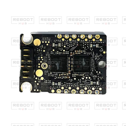 OEM-pulled DJI Avata 2 ESC Board on white with Reboot Hub watermark overlay — view 1