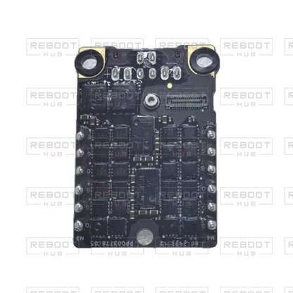 OEM-pulled DJI Avata 2 ESC Board on white with Reboot Hub watermark overlay — view 5