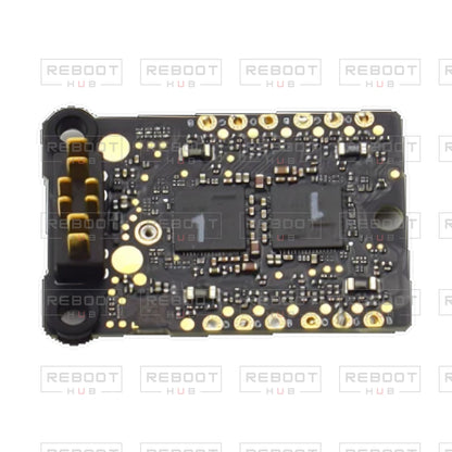 OEM-pulled DJI Avata 2 ESC Board on white with Reboot Hub watermark overlay — view 6