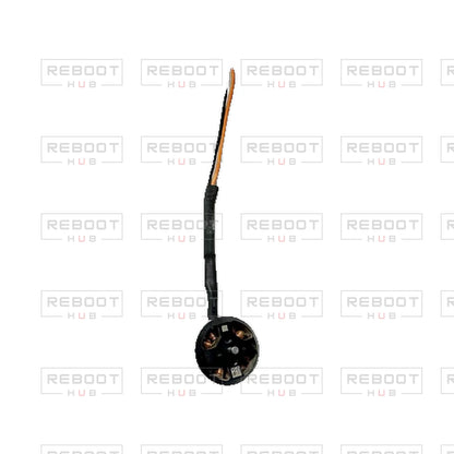 OEM-pulled DJI Avata 2 Front Motor Right on white with Reboot Hub watermark overlay — view 1