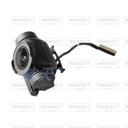 OEM-pulled DJI Avata 2 Gimbal Assembly on white with Reboot Hub watermark overlay — view 3