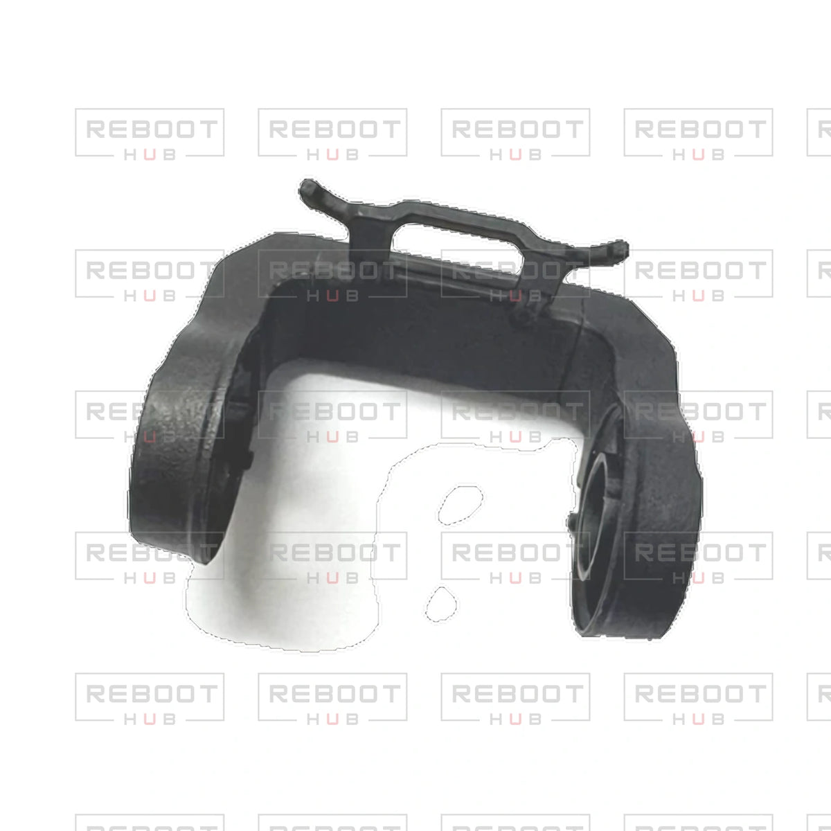 OEM-pulled DJI Avata 2 Gimbal Bracket on white with Reboot Hub watermark overlay — view 2